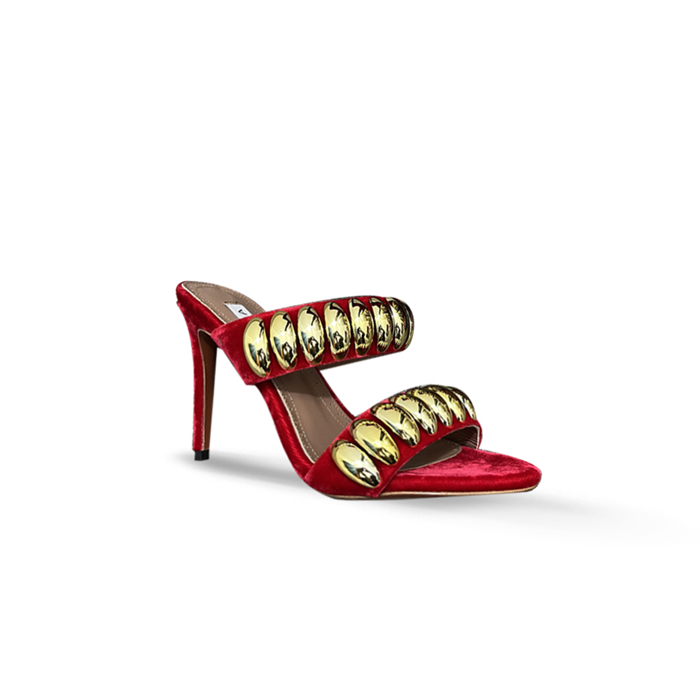 ALAÏA PEBBLED MULE SANDAL AA3M079TK011